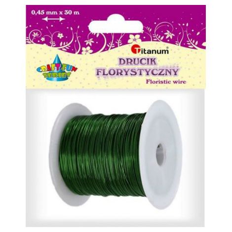 Drucik florystyczny Titanum Zielony, 30m